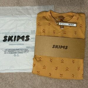 NWT SKIMS boyfriend long sleeve and boxer set!